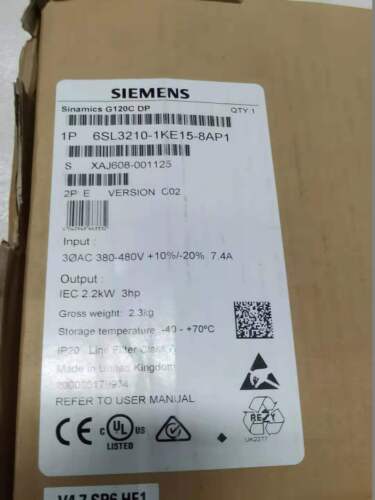 1PCS Unopened New Siemens 6SL3 210-1KE15-8AP1 6SL3210-1KE15-8AP1 VIA Fedex orDHL