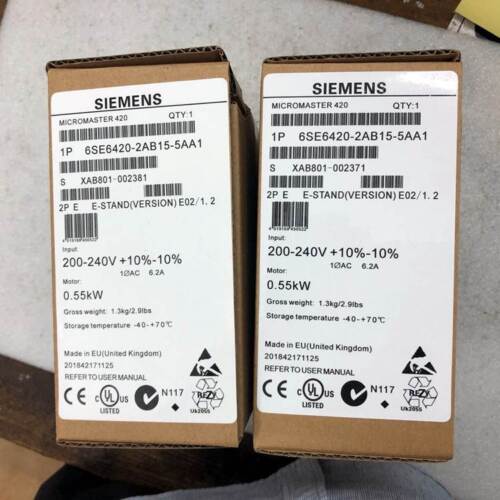 1PCS Unopened New Siemens 6SE6 420-2AB15-5AA1 6SE6420-2AB15-5AA1 VIA Fedex orDHL