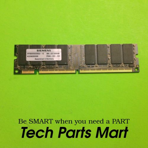 PC66-222-920 Random Access Memory HYS64V8200GU-10 Siemens