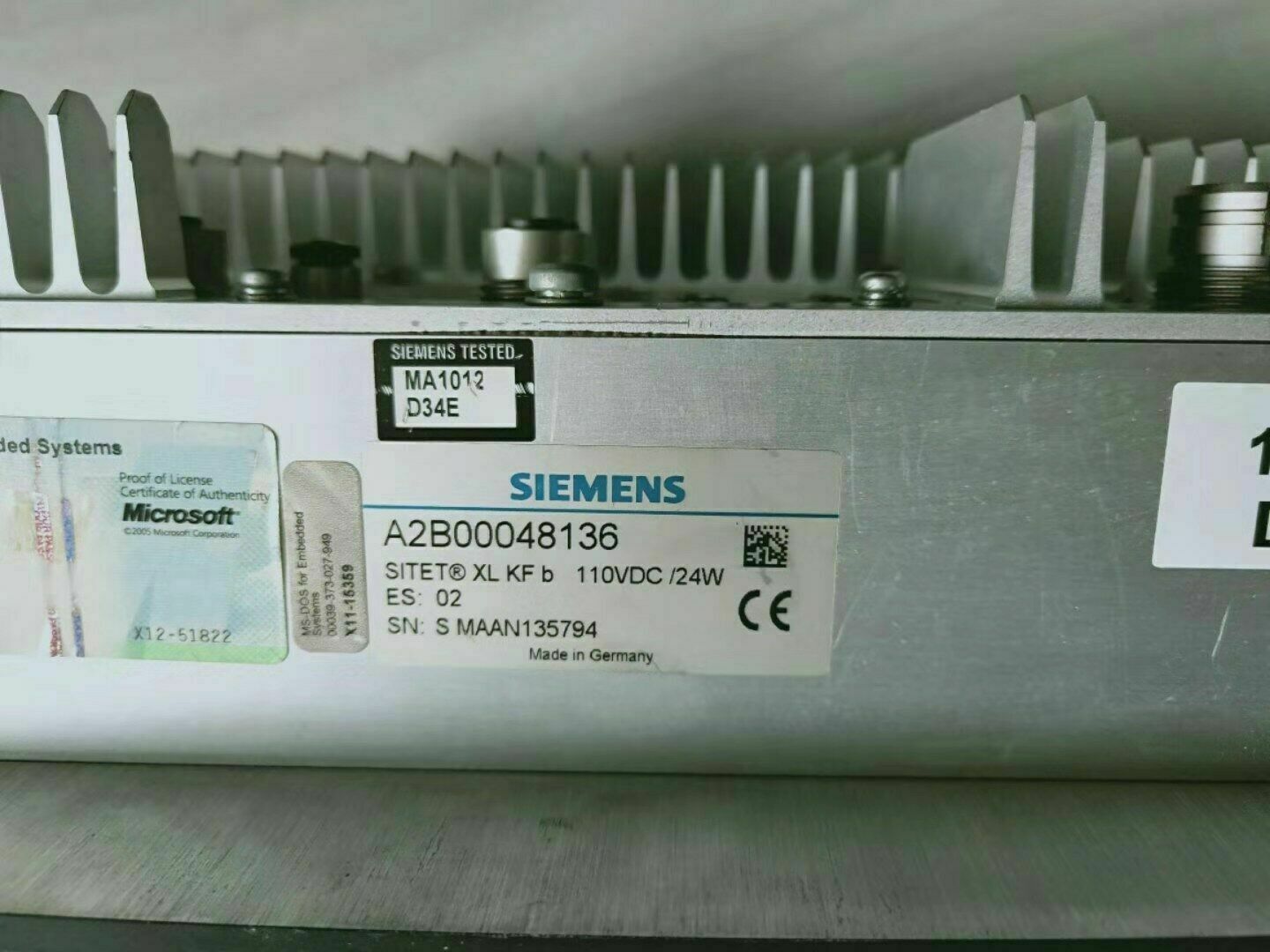 Used，SIEMENS A2B00048136 TOUCH SCREEN