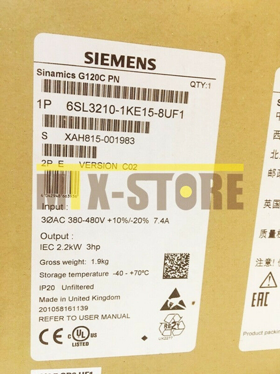 1PCS Unopened New Siemens 6SL3 210-1KE15-8UF1 6SL3210-1KE15-8UF1