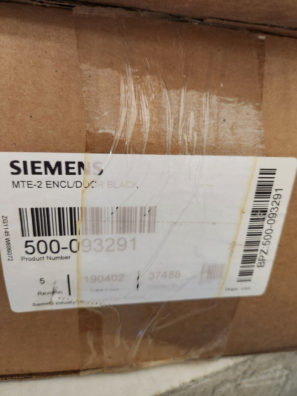 Siemens mte-2 encl/door black 500-093291