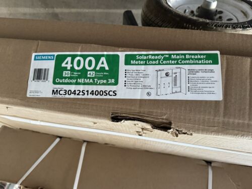 Siemens meter main combo MC3042S1400SCS solar ready surface mount OH/UG