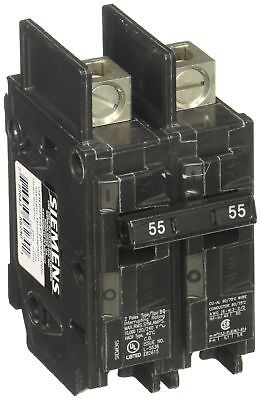 Siemens BQ2B055L 55-Amp Double Pole 120/240-Volt 10KAIC Lug In/Lug Out Br... New