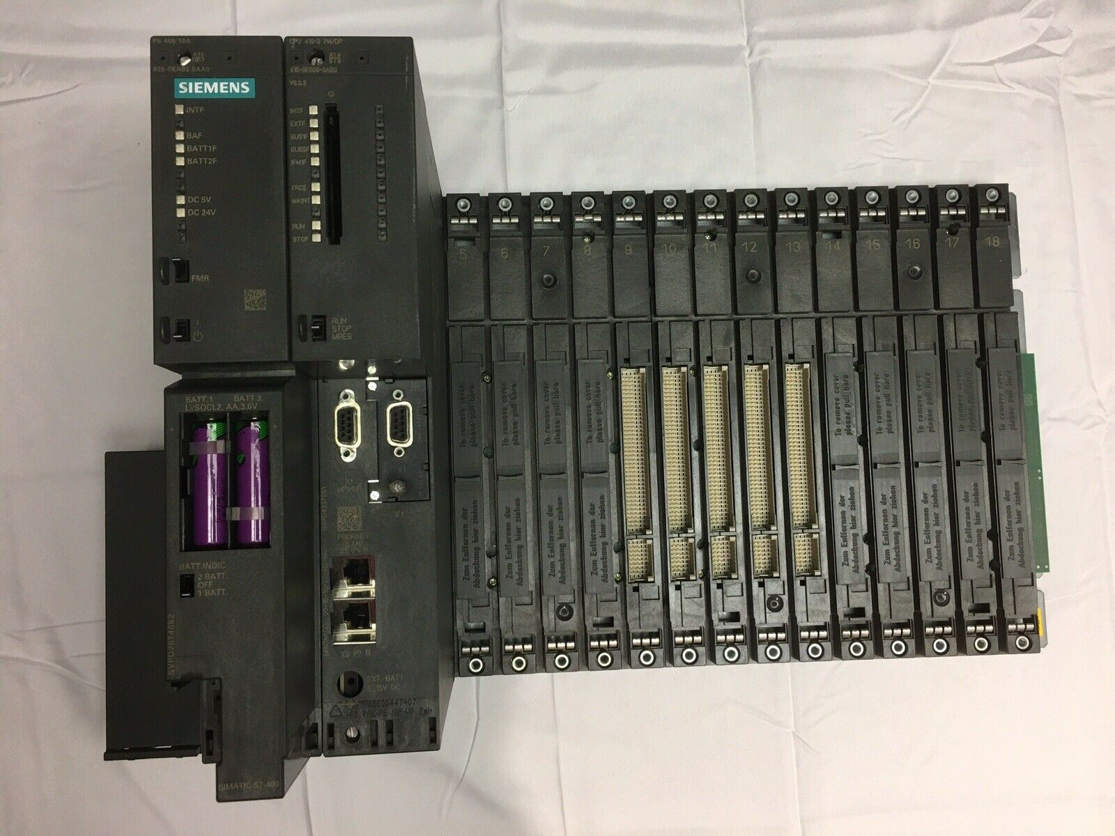 Siemens Simatic Rack  400 series 18 slot RACK 6ES7 400-1TA01-0AA0  UR1 RACK