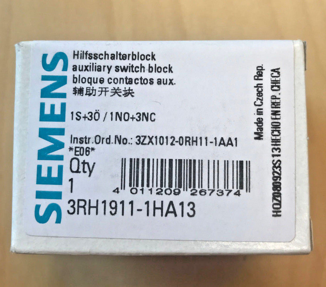 Offers Accepted!! NEW SIEMENS AUXILIARY3RH1911-1HA13 1GA13 SWITCH BLOCK  NIB