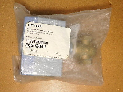 BRAND NEW Siemens 26502041 Powermite VP 599 Series Valves 1/2&quot; 2-Way w/ Actuator