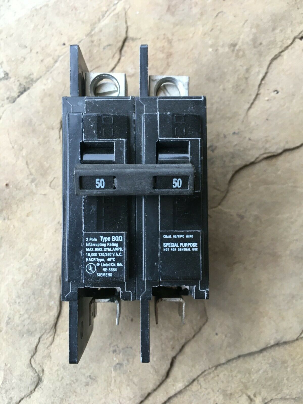 1 pc Siemens BQ2B050QHQ Circuit  Breaker, 50A, 2P, New