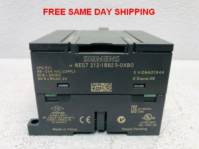 SIEMENS PROGRAMMABLE CONTROLLER 6ES7 212-1B223-0XB0 ITEM 748755-D3