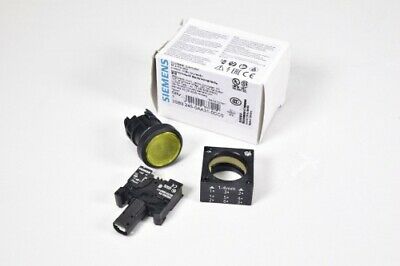 SIEMENS 33SB3245-0AA31-0CC0, Indicator Light 22mm Round Plastic Yellow E04 - NEW