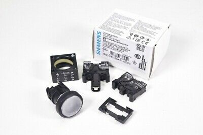 SIEMENS 33SB3245-0AA71-0CC0, Indicator Light 22mm Round Plastic Clear E04 - NEW