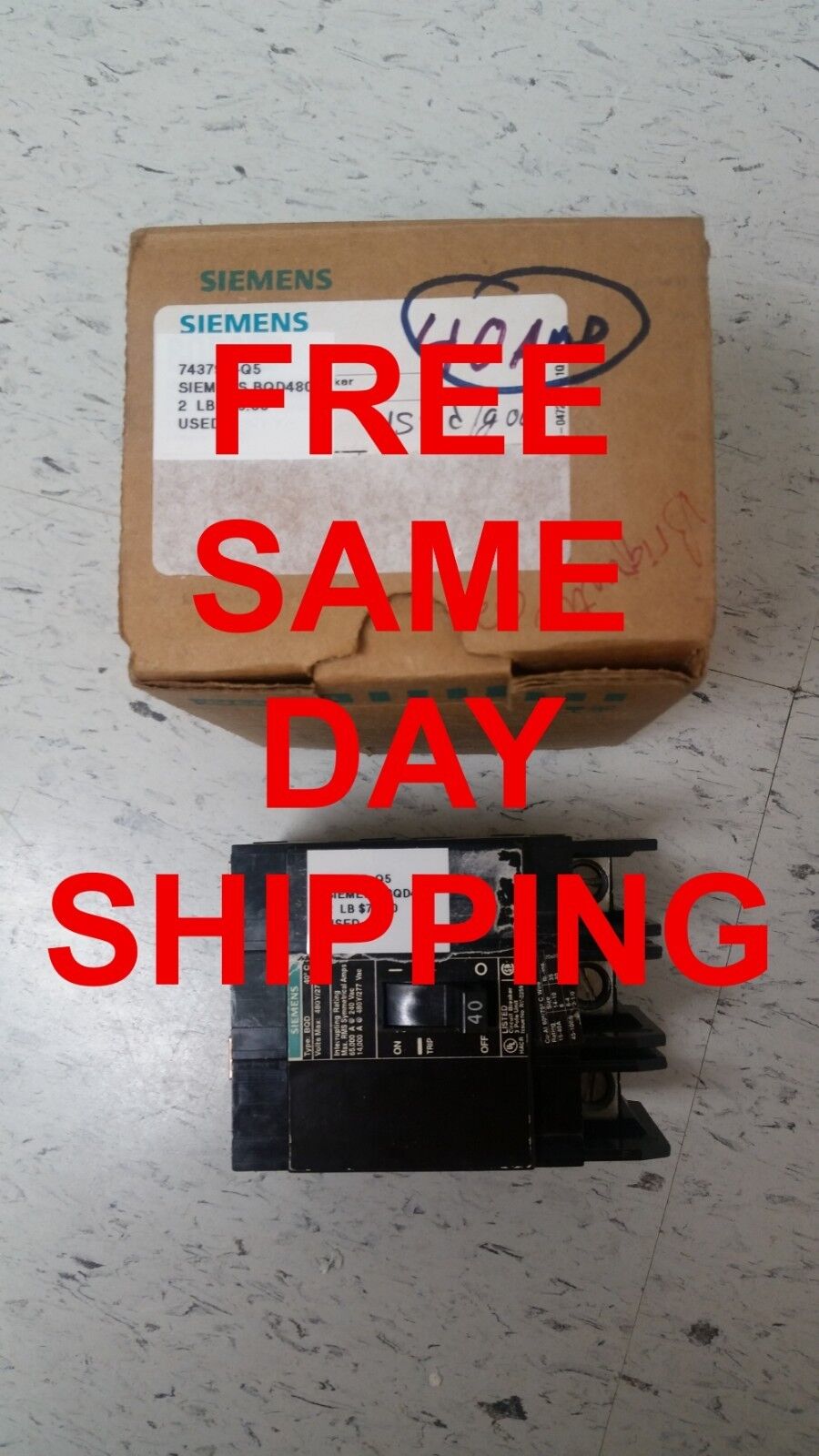 SIEMENS BQD480    ITEM 743797-Q5