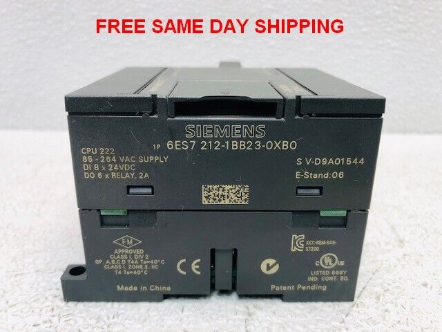 SIEMENS PROGRAMMABLE CONTROLLER 6ES7 212-1B223-0XB0 ITEM 748755-D3