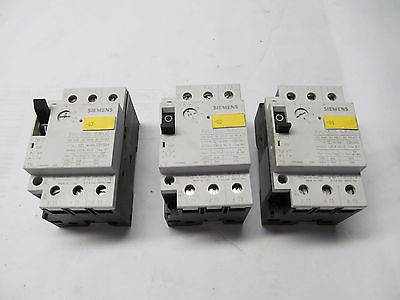 3 SIEMENS 3VV1300-1MPOO 3 POLE 25 AMP BREAKERS 250 VOLTS