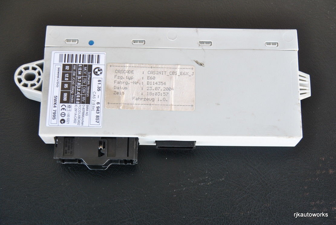 BMW 530i 535i 545i  CAS2 COMPUTER ELECTRICAL CONTROL MODULE ECU 61356943857