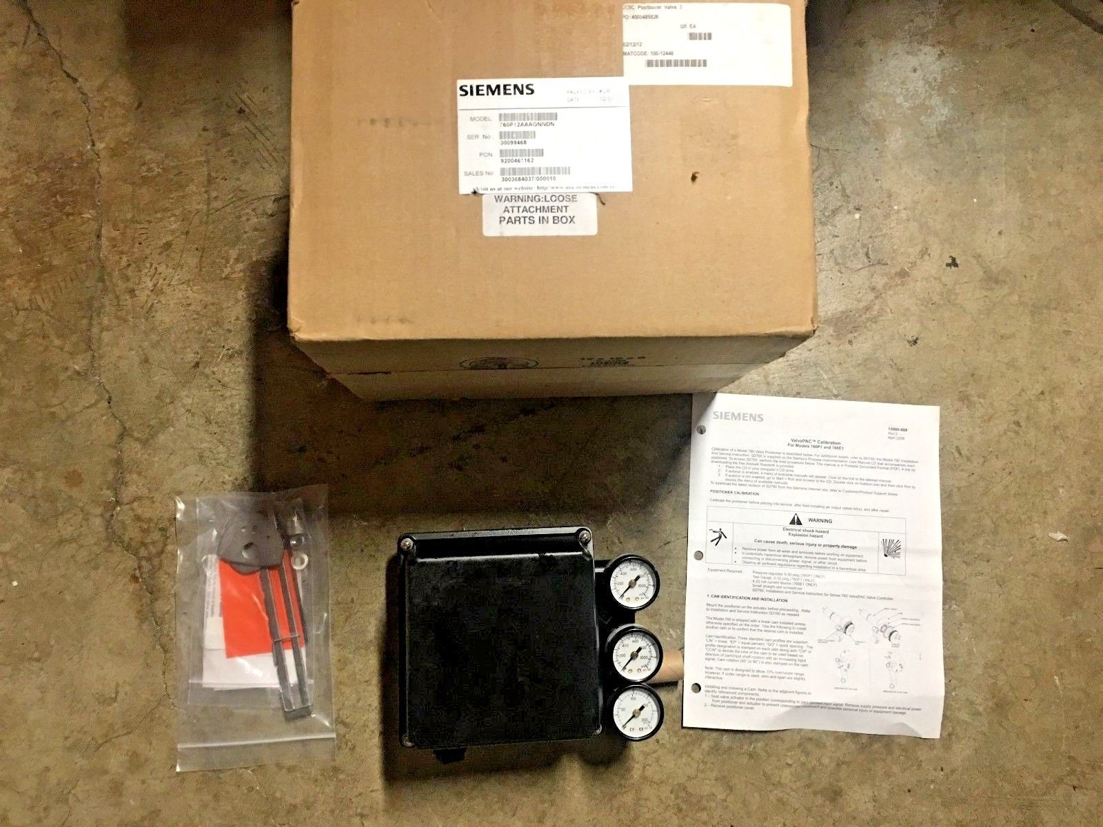 Siemens 760P Valve Positioner / Controller w Input Shaft Adapter 760p12AAAGNNDN