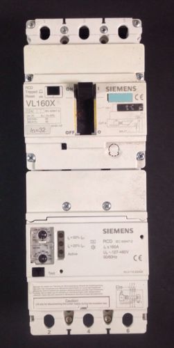 SIEMENS VL 160X--CIRCUIT BREAKER--RCD IEC 60947-2 