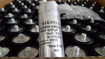 MKV 0.47uF  780Veff  1100V    Siemens B25838-A8474-M000 Capacitors NOS