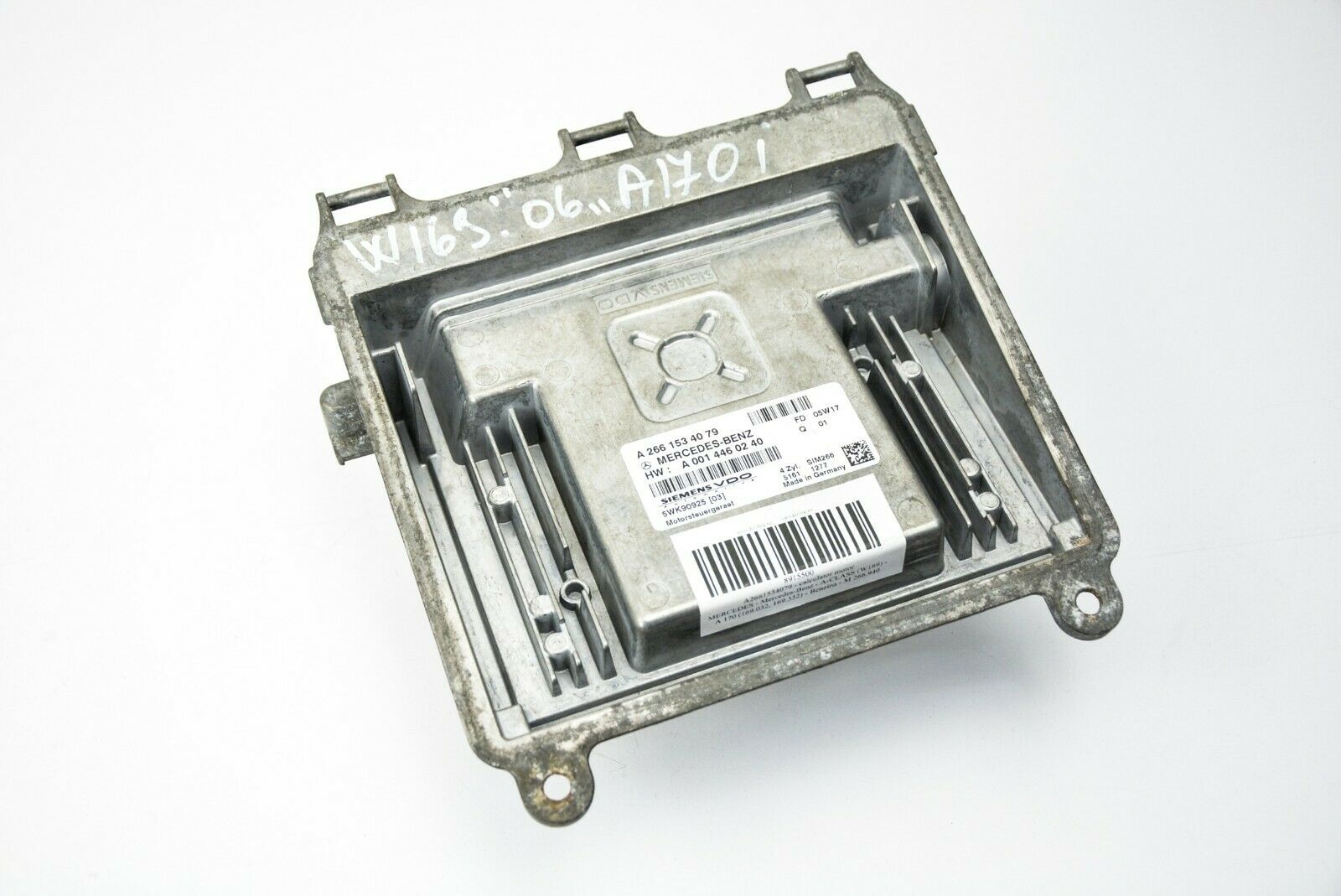 Mercedes-Benz A-Class (W169) ECU A2661534079 5WK90925 A 170 Engine Control Unit