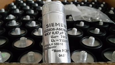 MKV 0.47uF  780Veff  1100V    Siemens B25838-A8474-M000 Capacitors NOS