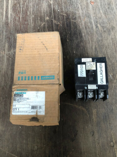 Used Siemens 60 Amp 3 pole 480/277 Volt Circuit Breaker Catalog BQCH3B060 3 pole