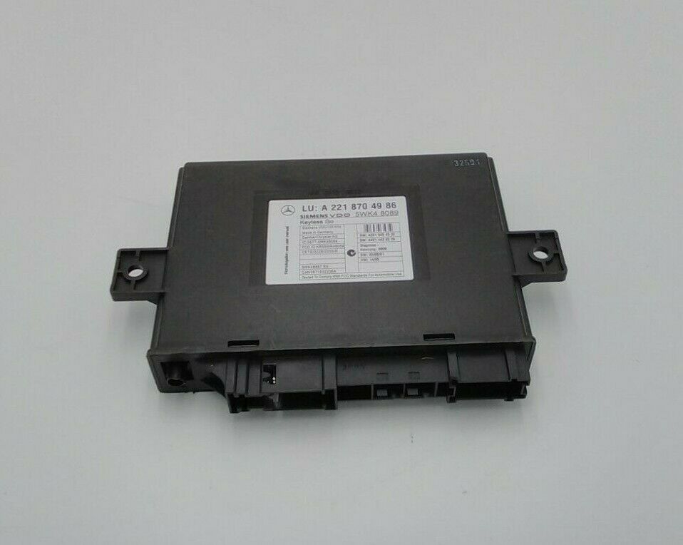 Original MERCEDES-BENZ S-CLASS W221 Keyless Go Control Unit Siemens A2218704986