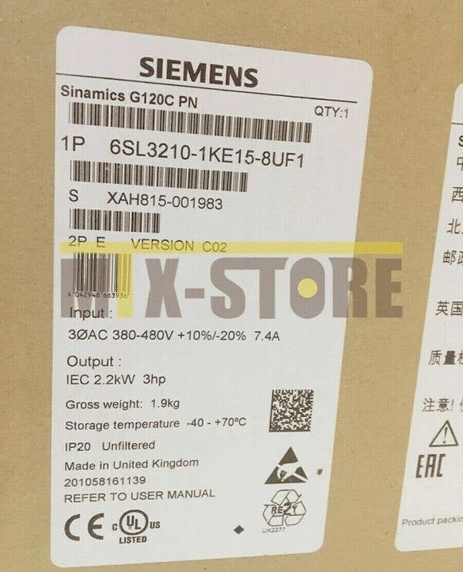 1PCS Unopened New Siemens 6SL3 210-1KE15-8UF1 6SL3210-1KE15-8UF1