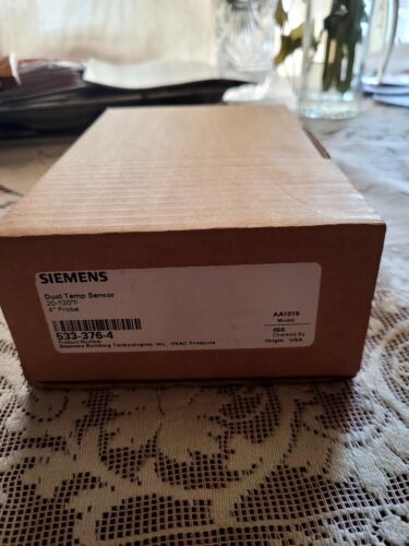 Siemens Duct Temp Sensor 1P 533-376-4 Brand New In The Box