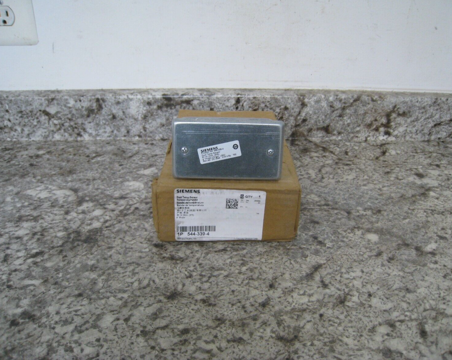New Siemens 544-339-4 PT 1K Ohm 4" Probe Duct Temperature Sensor Free Shipping
