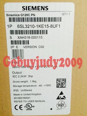 New in boxSIEMENS 6SL3 210-1KE15-8UF1 6SL3210-1KE15-8UF1 One year warranty