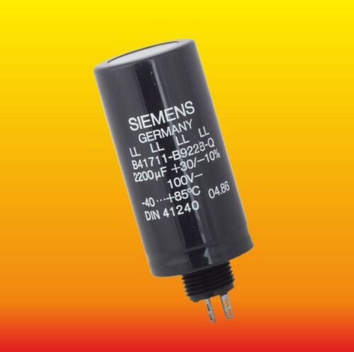2200 uF 100 V SIEMENS ELECTROLYTIC AUDIO CAPACITOR B41711-B9228-Q