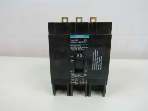 Siemens USD BQD360BP MCCB BQD 3P 60A 480VAC