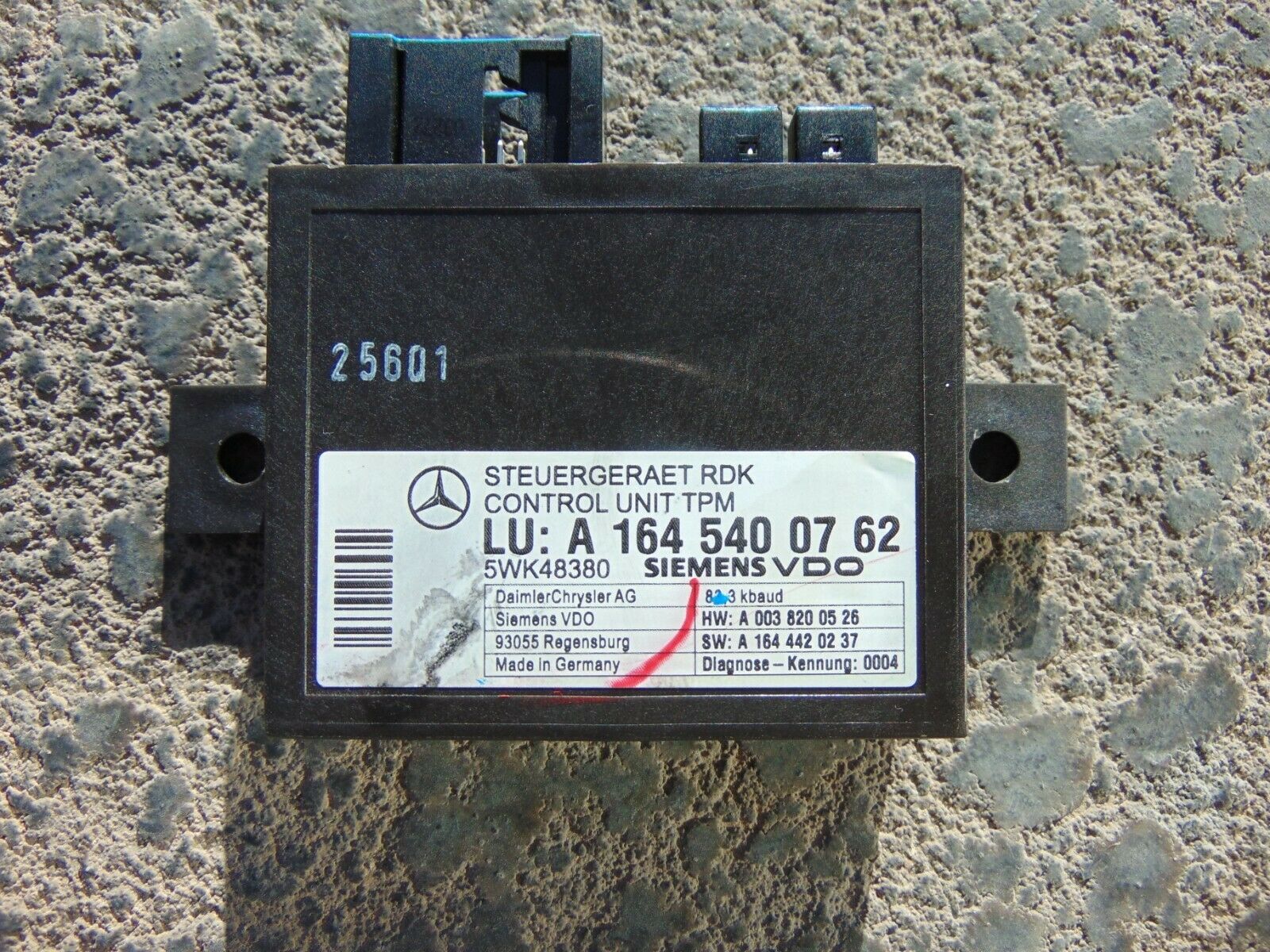 06-12 Mercedes R350 ML350 GL450 TPMS Tire Pressure Control Module A1645400762