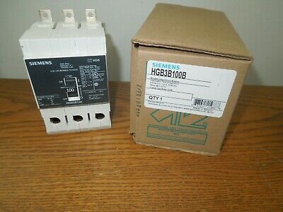 Siemens Type HGB HGB3B100 100A 3P 600VAC 250VDC Circuit Breaker New Surplus