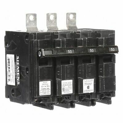 SIEMENS B350H00S01 Miniature Circuit Breaker, 50 A, 120/240V AC, 3 Pole, Bolt