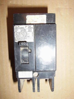 SIEMENS BQCH2B060 2 POLE 277/480V 60 AMP CIRCUIT BREAKER