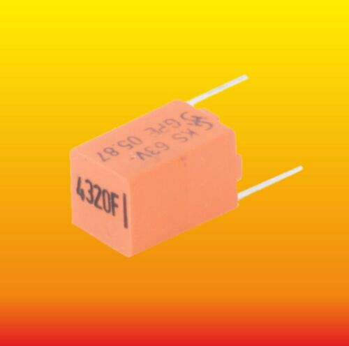 4320 pF 4.32 nF 63V 1% LOT OF 2 SIEMENS POLYSTYRENE CAPACITORS B31531-B5432-F200