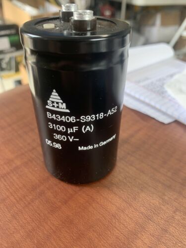 1pc NOS SIEMENS 3100uF 360V B43406-S9318-A52 HI END CAPACITOR