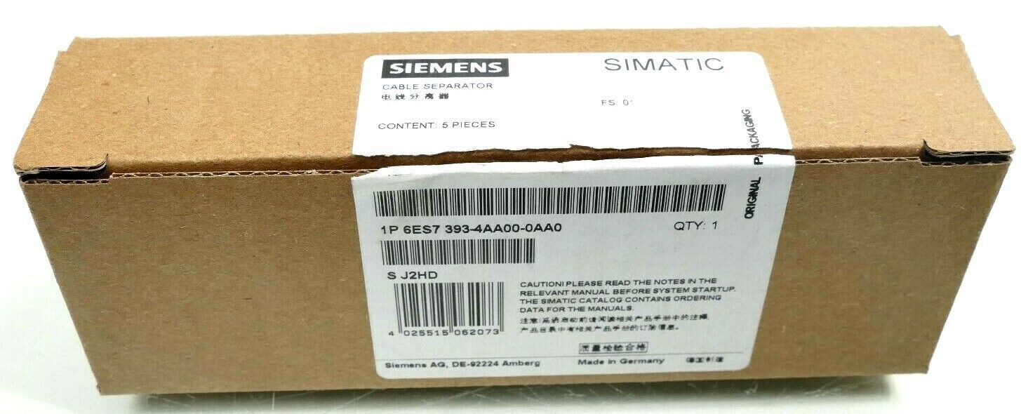 5x Siemens SIMATIC Cable Separator 6ES7 393-4AA00-0AA0 | FS:01
