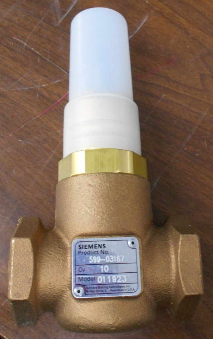 Siemens 599 Series Valve 599-03167 1 Inch Brass