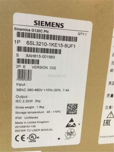 1Pc Siemens 6SL3 210-1KE15-8UF1 sy