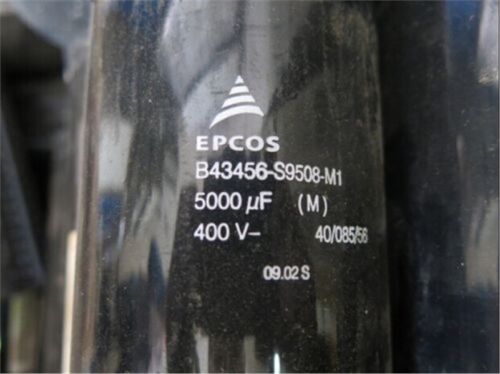 Used Electrolytic Capacitor Siemens B43456-S9508-M1 5000UF/400V Tested ks