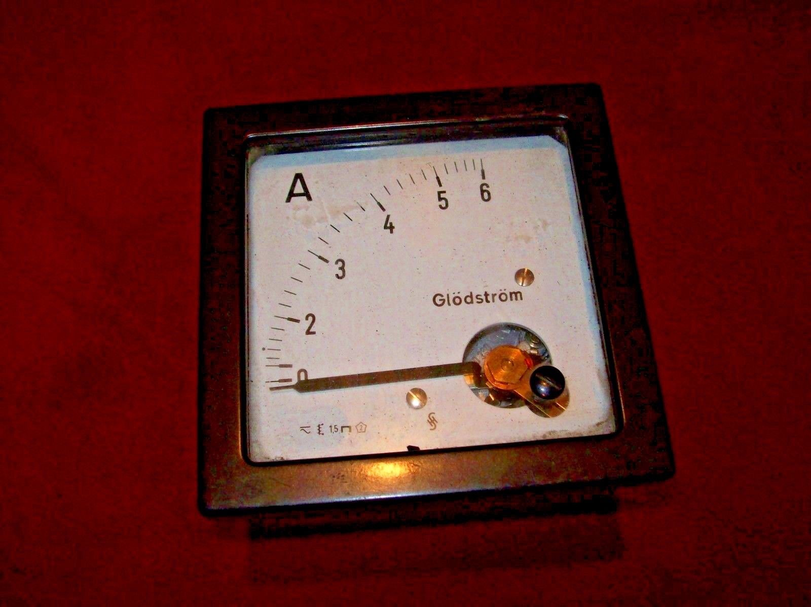 Vintage Siemens &amp; Halske Glodstrom Gauge, Aircraft?, 1899-1924 Logo Design.