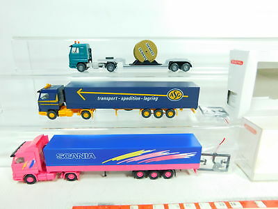 BT382-0,5 #3x wiking H0 / 1:87 Truck Scania: 518 Asg + Siemens etc. ,VG Mint +