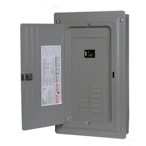 Siemens 100-Amp Indoor Main Breaker Electrical Panel Box - 20-Circuit 20-Space