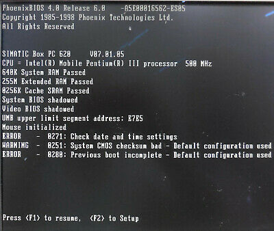 Siemens A5E00054897 A5E00023809 CPU 500MHz &amp; RAM
