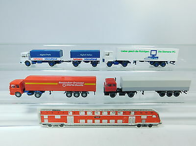 AT281-0,5 #4x wiking H0 Truck : Man Hellmann/Rosbacher + Ford Siemens + DAF,Mint