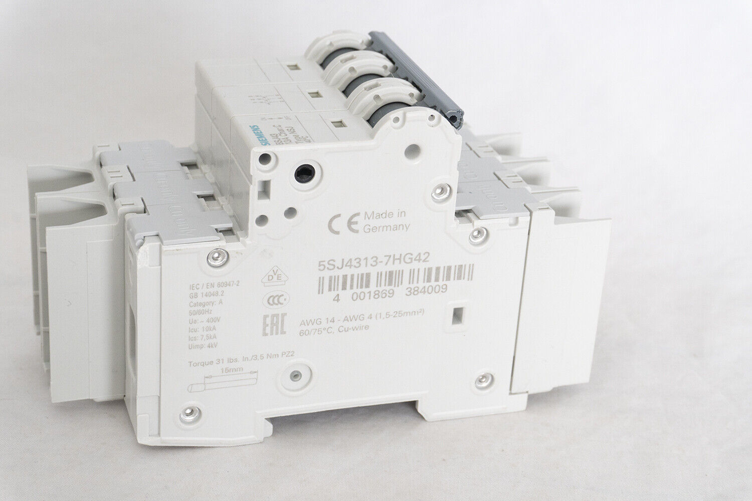 Siemens 5SJ4313-7HG42 CIRCUIT BREAKER, 3 POLE, 13A, 480/277VAC/48VDC
