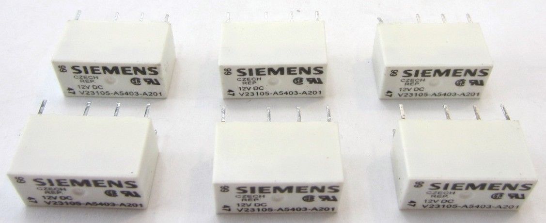 Siemens V23105-A5403-A201 Relay 12V Qty 6 New
