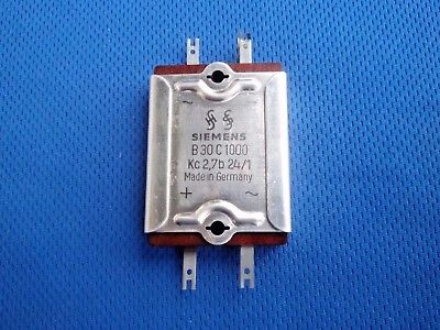 SIEMENS selenium rectifier 30V 1000mA 1A === B30c1000